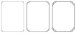 © Mr_Vector - Thin vector border frames. Billboard, poster, card, signboard, sticker, or label design
