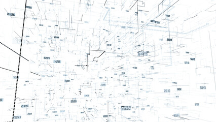 Lines with numbers