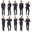 Business man portraits isolated