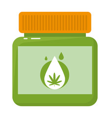 Poster - cannabis lotion icon