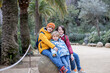 © Tomsickova - Family, children, posing in park Guell in Barcelona