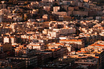 Naples City centre in Campania Italy.