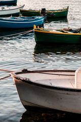 Poster - Small fisherman boats in Bacoli, Naples Italy