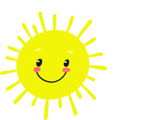  smiling sun,sun,cartoon,weather,yellow,sunshine with a smile