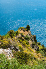 Poster - The Monti Lattari (Lattari Mountains) are a mountain range in Campania, southern Italy, which constitutes the backbone of the Amalfi Coast.