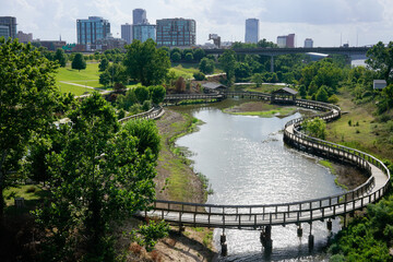 Little Rock, the capital of Arkansas, is a city on the Arkansas River.