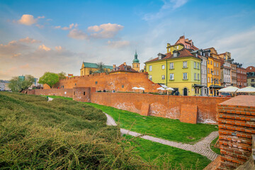 Wall Mural - Old town in Warsaw, cityscape of Poland