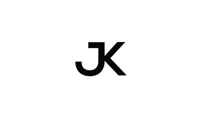 Wall Mural - JK Letter Logo, Icon, Vector