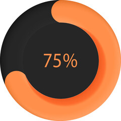 Neumorphism style element. Modern website or mobile app design. Neumorphic UI UX black design.
