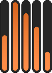 Wall Mural - neumorphism style element. modern website or mobile app design. neumorphic ui ux black design.