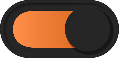 Wall Mural - neumorphism style element. modern website or mobile app design. neumorphic ui ux black design.