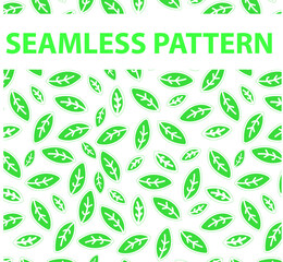 Canvas Print - pattern seamless leaf line