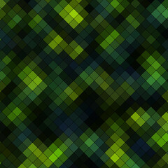 Sticker - Abstract green background with squares