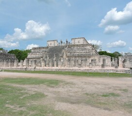 Old ancients ruins on Chichen Itza