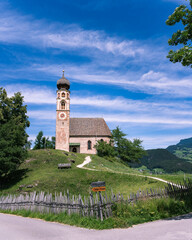 Wall Mural - Vertical shot of a church in Kapelle