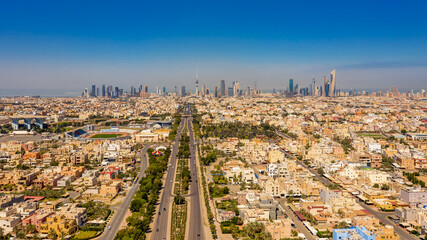 Wall Mural - Beautiful shot of the Kuwait City Skyline