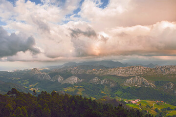 Sticker - Beautiful of the Picos de Europa mountain range