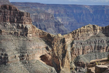 Beautiful Scene Of Grand Canyon, Eagle, Rock Formation With Blue Sky On The Background
