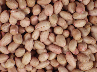 Canvas Print - Closeup of peanuts for background