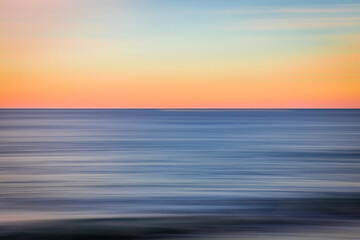 Wall Mural - Beautiful photo of the sea at sunset and clear sky