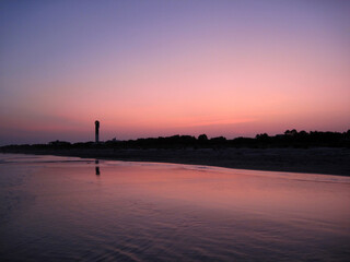 Poster - Beautiful view of a evening sunset on the sea