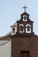 Wall Mural - Vertical shot of a cross of a church in La Palma, Spain