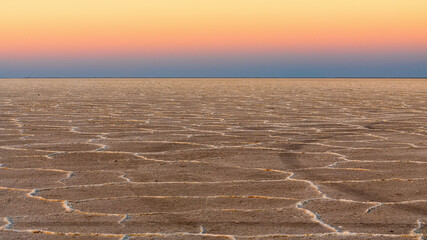 Poster - Beautiful shot of a desert during sunset