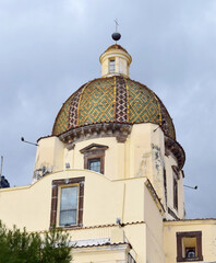 Sticker - Vertical shot of the Church of Atrani. Italy