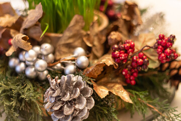 Poster - Closeup of Christmas decorations