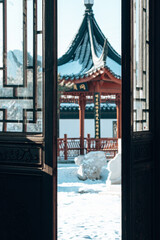 Poster - Closeup of a Chinese pavilion