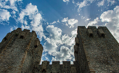 Wall Mural - Old fortress with high walls in the morning