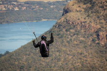 Paragliding From The Top Of The Magaliesberg Mountain.