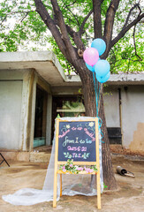 Canvas Print - Closeup of wedding decorations