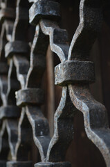 Sticker - Closeup of a rusty metal design