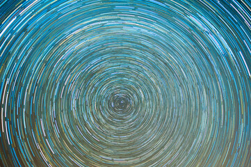 Wall Mural - Blue swirly astral maelstrom