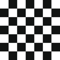 Wall Mural - black and white square background vector template. chess checkered board design texture.