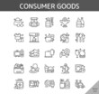 © LUTFIX - consumer goods icon set, isolated outline icon in light background, perfect for website, blog, logo, graphic design, social media, UI, mobile app, EPS vector illustration