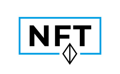Leinwandbilder - NFT Blockchain simple banner. Non Fungible Token background template.
