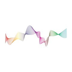 Sound waves line equalizer logo vector illustration design template icon