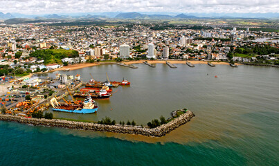 Wall Mural - Vista aérea de Macaé. Rio de Janeiro.