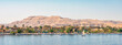 The Nile river viewed from the city of Luxor, Egypt