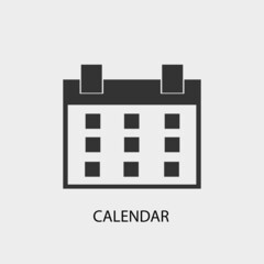 Wall Mural - Calendar vector icon illustration sign