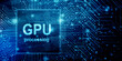 © jijomathai - 2d illustration gpu futuristic background