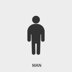 Wall Mural - Man vector icon illustration sign