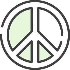 Sticker - Peace Sign Icon