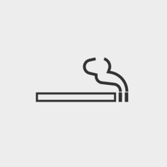 Wall Mural - Cigarette vector icon illustration sign