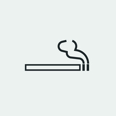 Sticker - Cigarette vector icon illustration sign