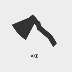 Axe vector icon illustration sign