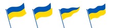 Waving Glorious Ukraine Flag Set