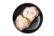 raw chicken thigh poultry meat fresh portion healthy meal food diet snack on the table copy space food background 
